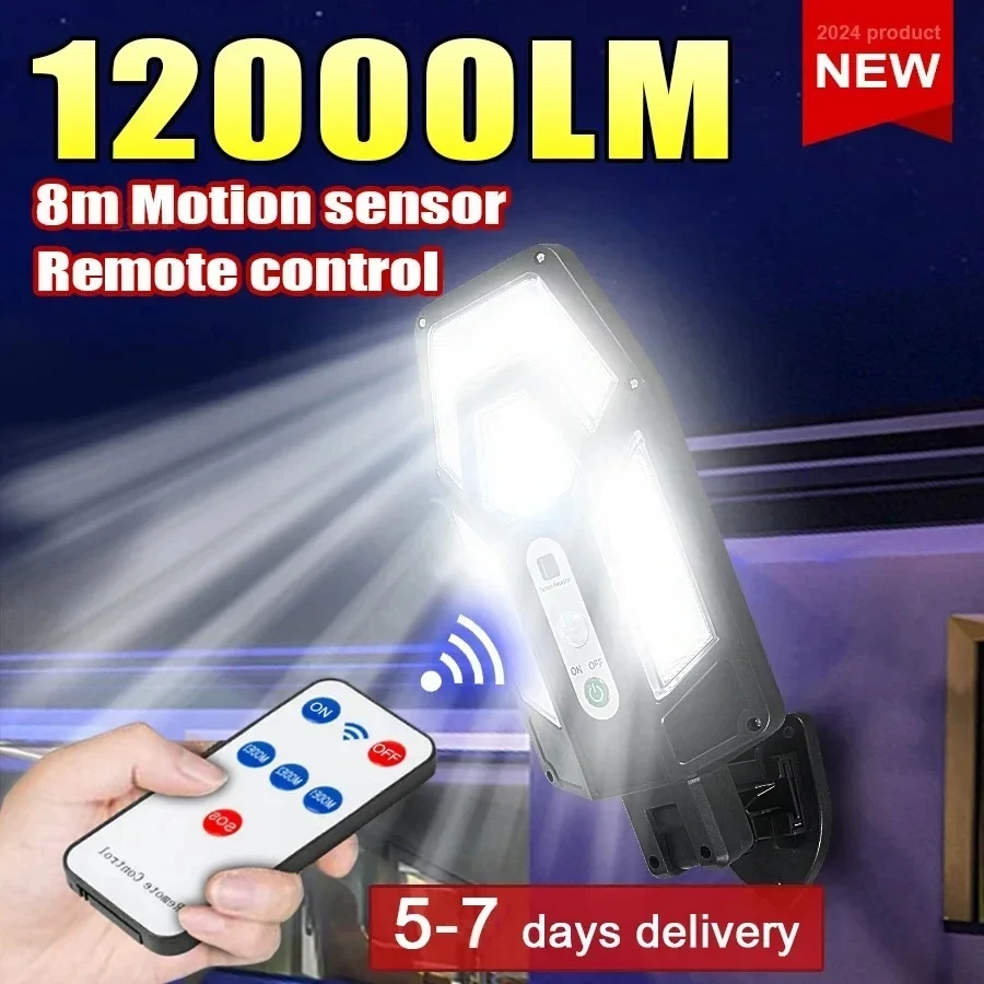 Outdoor Lighting Ip65 - Lampu Dinding Tenaga Surya 12000LM yang