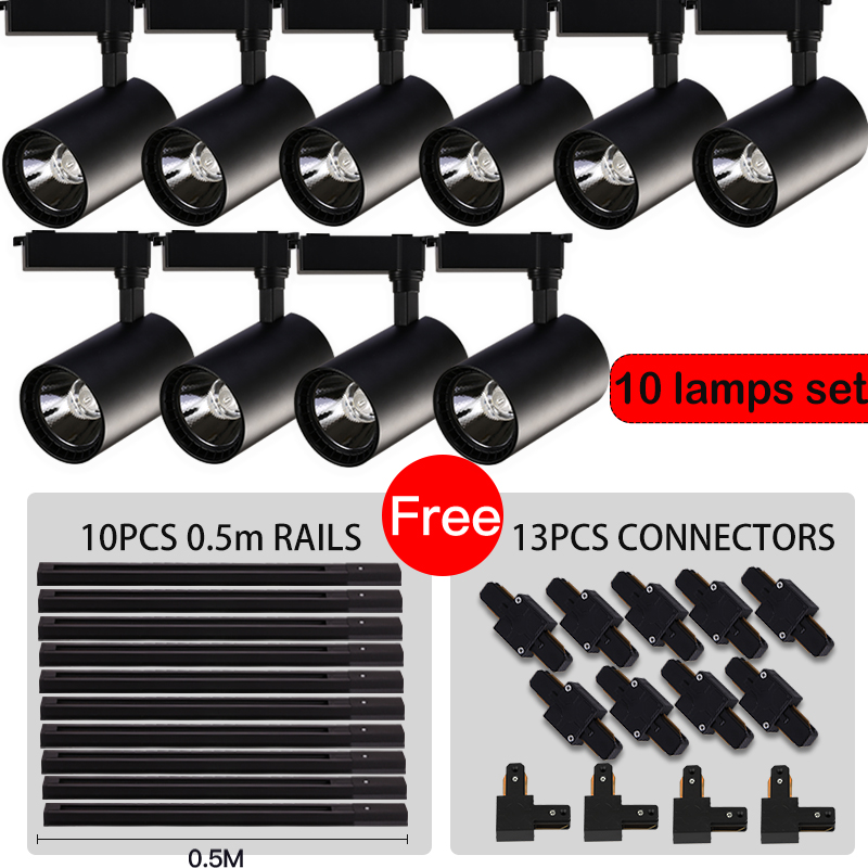Outdoor Lighting Track - Lampu Track 50W Lampu Langit-langit Terang