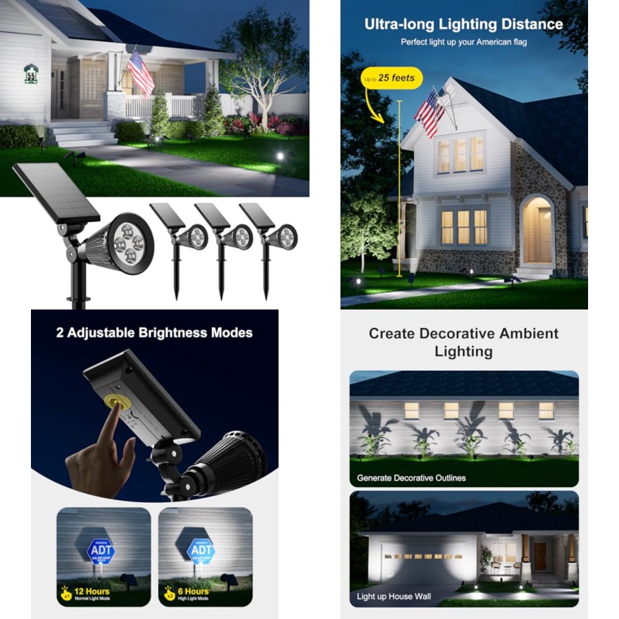 Outdoor Lighting And Landscape - Lampu Sorot Tenaga Surya Tahan Air
