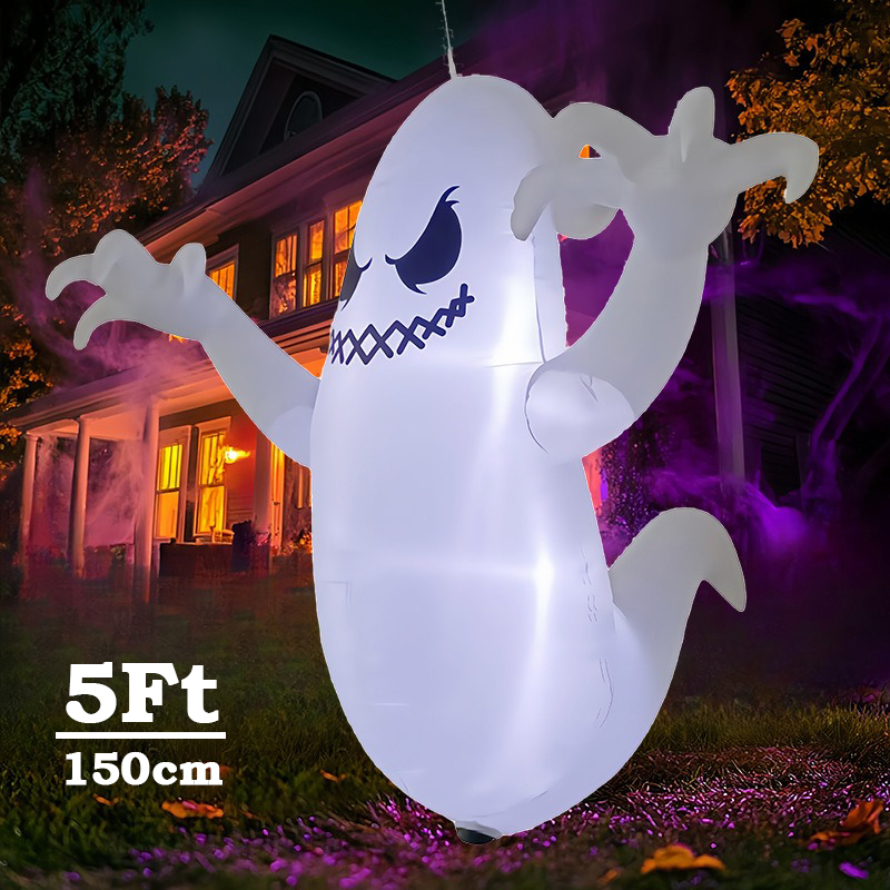 Outdoor Lighting Effects - Model Hantu Tiup Halloween 5Ft untuk