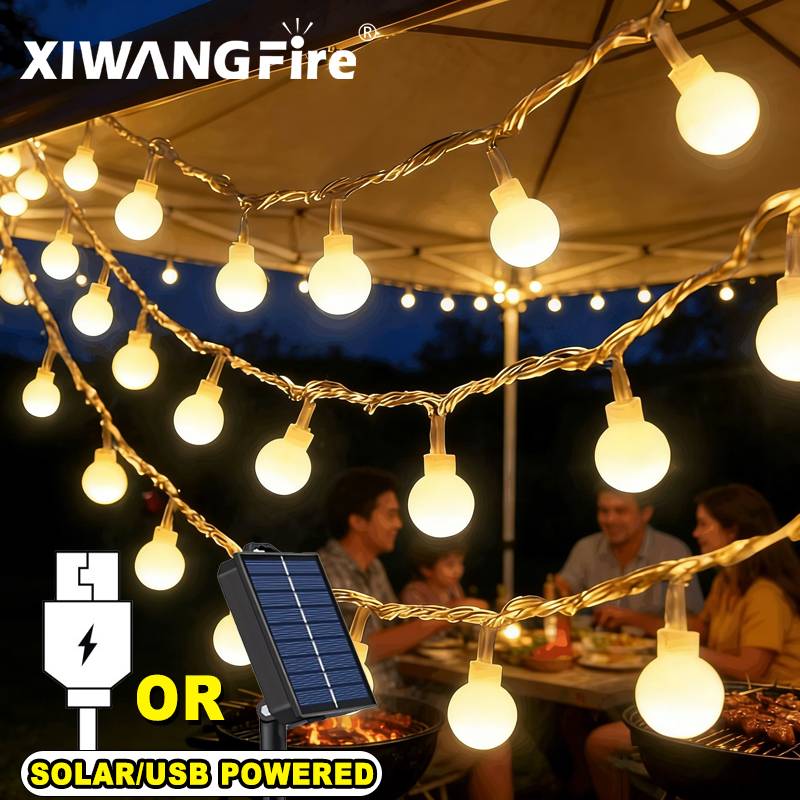 Lampu String Tenaga Surya/USB/ - Outdoor Lighting And Landscape ulasan dan harga