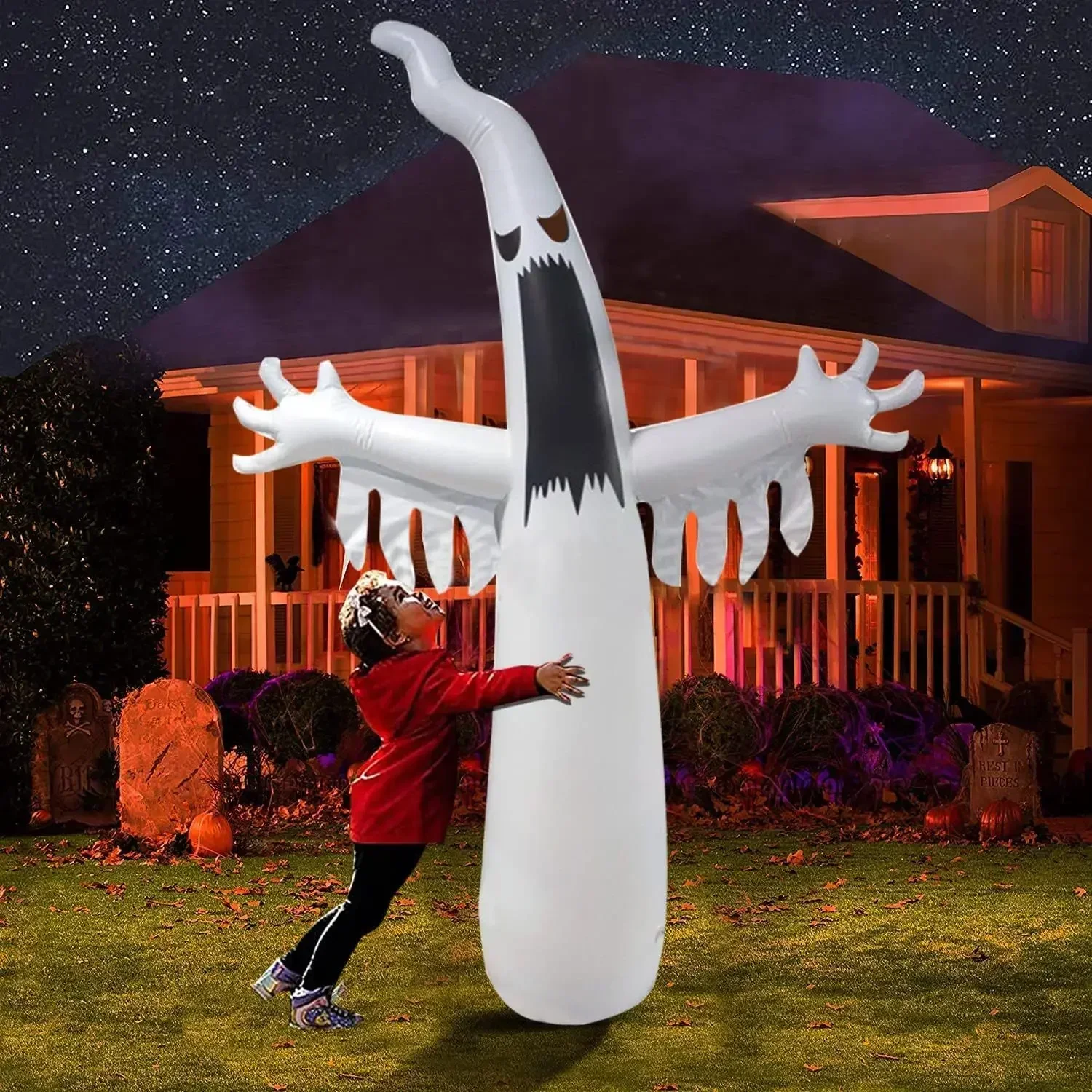 Hantu Menakutkan Tiup Hallowee - Outdoor Lighting Effects ulasan dan harga