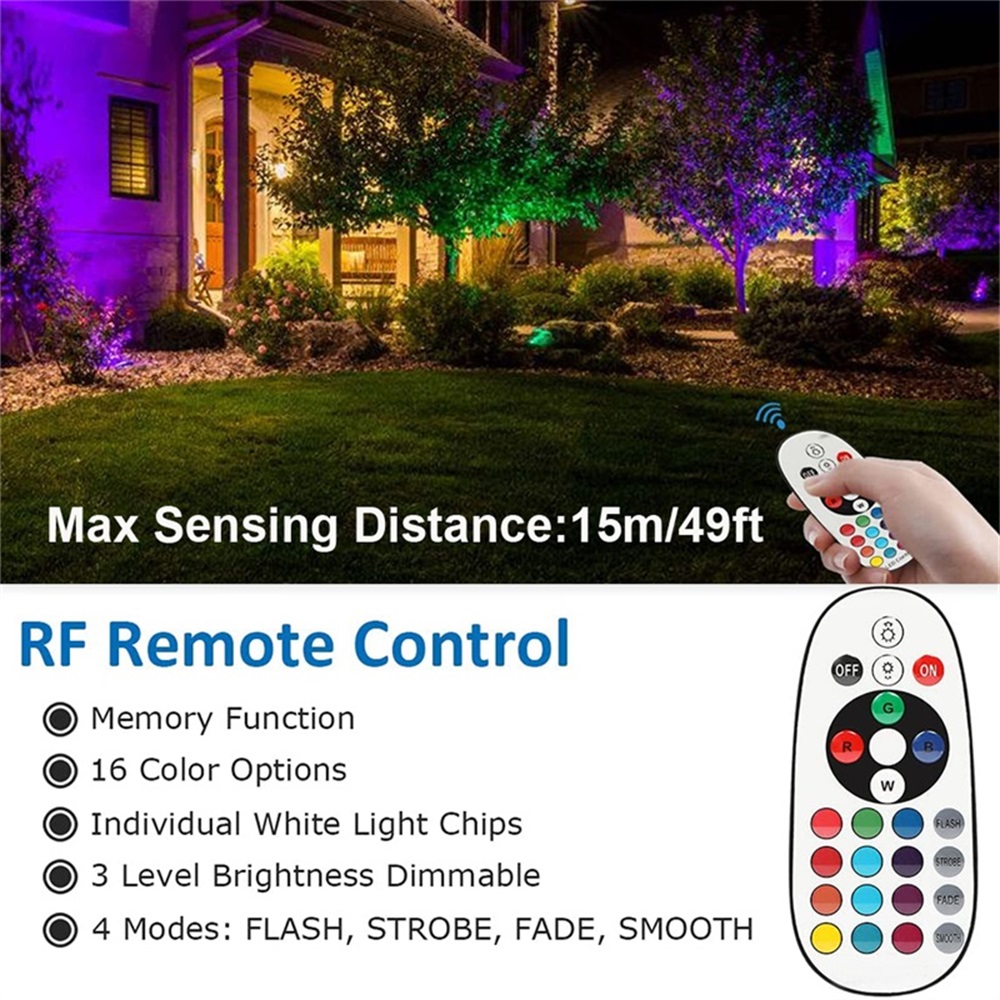 Lampu Lanskap RGBW 10W dengan  - Outdoor Lighting And Landscape ulasan dan harga