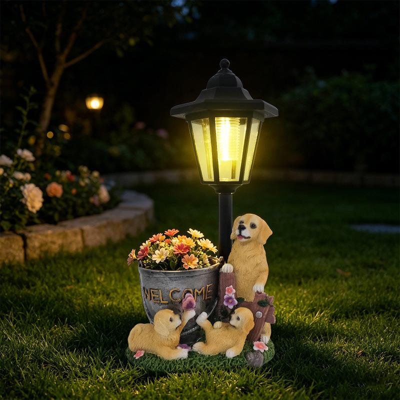 Patung Tanaman Golden Retrieve - Outdoor Lighting And Landscape ulasan dan harga