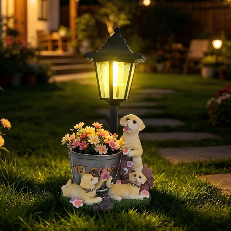 Patung Tanaman Golden Retrieve - Outdoor Lighting And Landscape ulasan dan harga