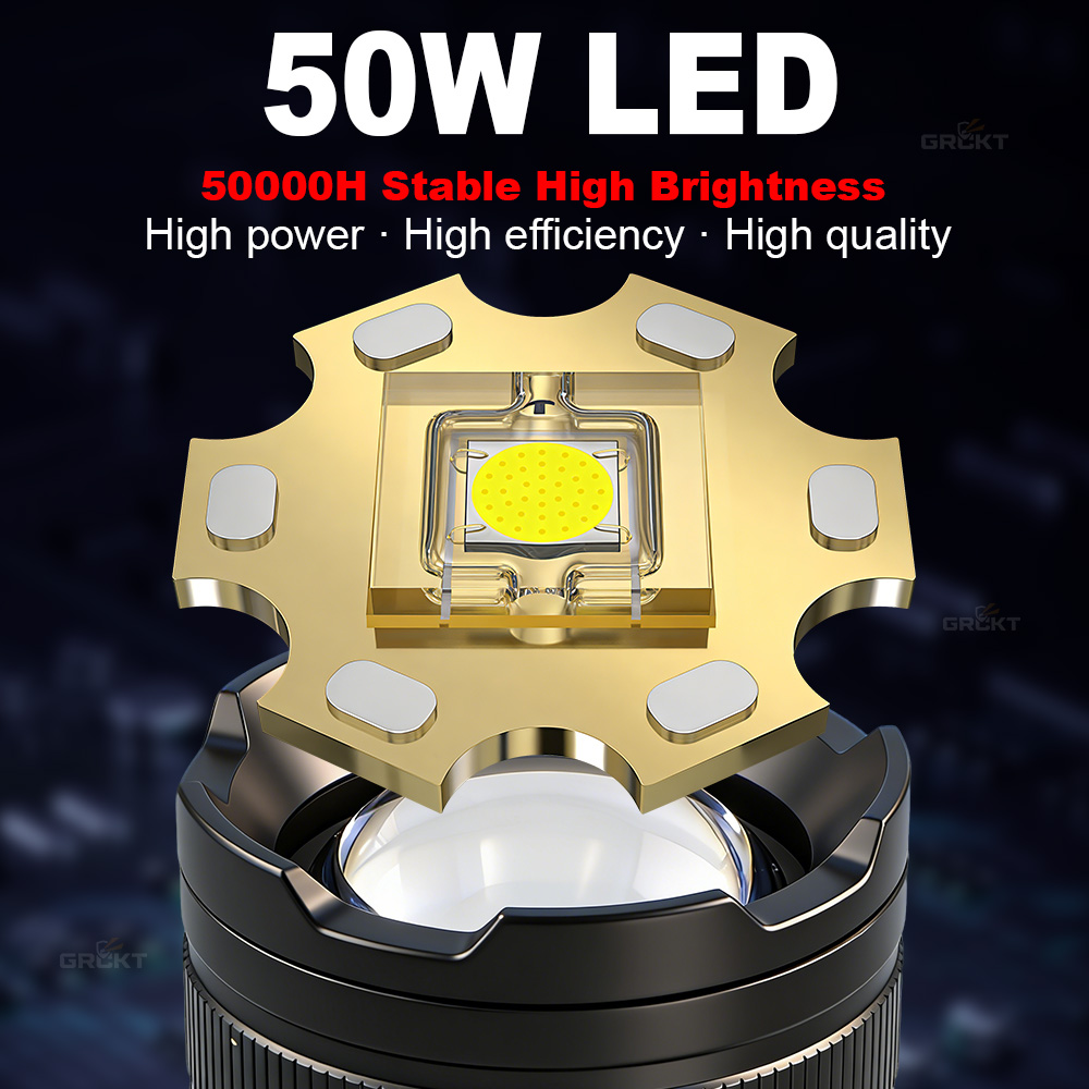 Senter LED 80000CD Paling Kuat - Outdoor Lighting Black ulasan dan harga